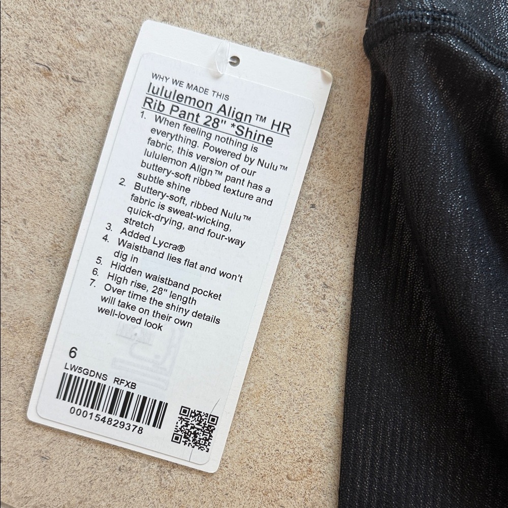 lululemon athletica Black Textured High-Rise Leggings - Picture 2 of 5